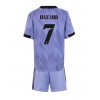 Baby Fußballbekleidung Real Madrid Eden Hazard #7 Auswärtstrikot 2022-23 Kurzarm (+ kurze hosen)